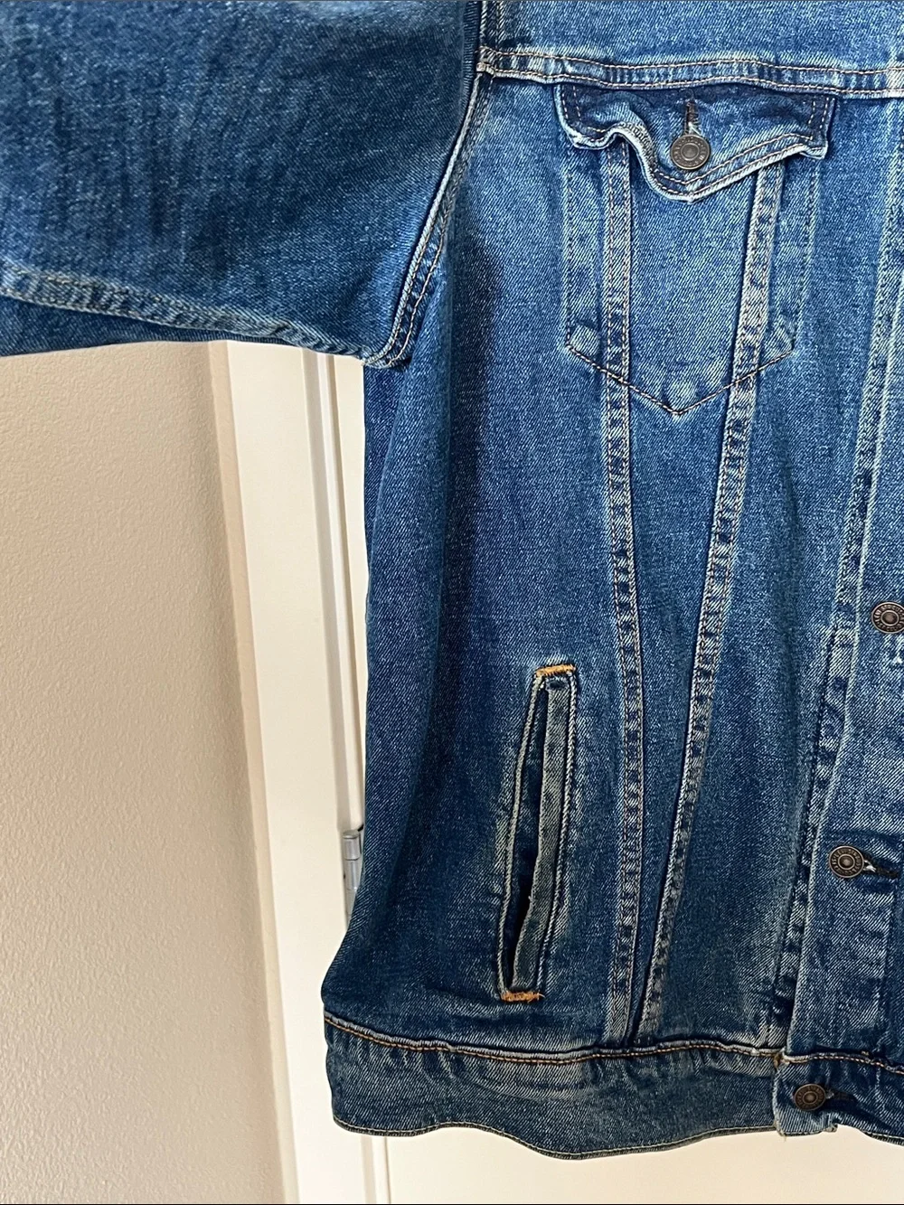 Levi's Blue Denim Jacket Portland Timbers Army Patch Men’s XXL